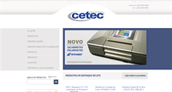 Desktop Screenshot of cetec.com.br