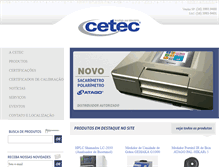 Tablet Screenshot of cetec.com.br