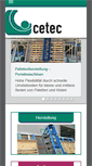 Mobile Screenshot of cetec.de